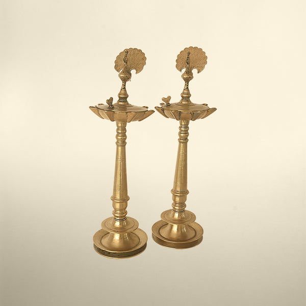 Vintage Pooja Lamps (Pair) 01