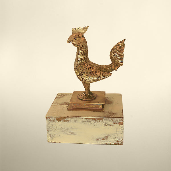 Vintage Brass Rooster