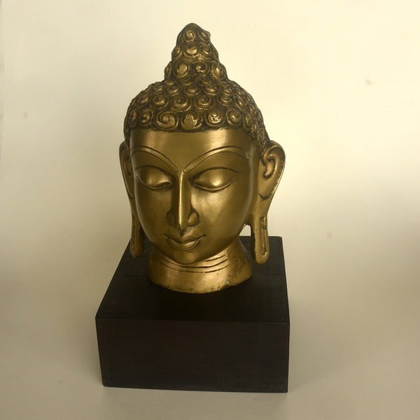 Vintage Bust of Lord Buddha - Tibetan Style