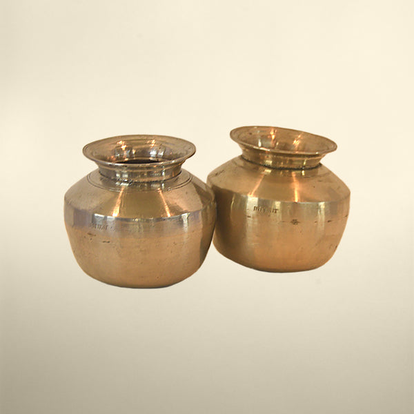 Vintage Brass Lota (Pair)