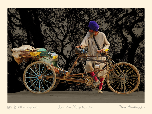 Moments in Time - Rickshaw-Wallah - Print on Acrylic