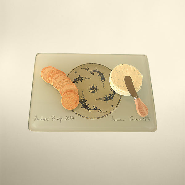 Glass Cheese Plate 01